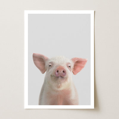 Piglet Nursery Print - Cute Farmyard Animal Wall Art for Kids’ Bedrooms