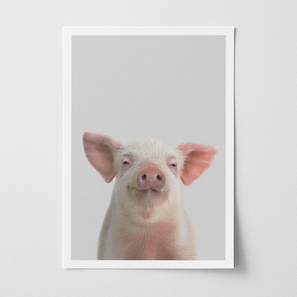 Piglet Nursery Print - Cute Farmyard Animal Wall Art for Kids’ Bedrooms