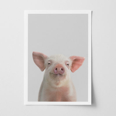 Piglet Nursery Print - Cute Farmyard Animal Wall Art for Kids’ Bedrooms