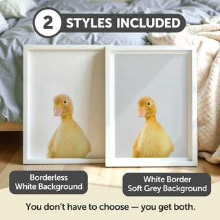 Playful Yellow Duckling Nursery Print – Farm Nursery Wall Decor