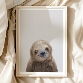 Gentle Sloth Nursery Print – Jungle Nursery Wall Art for Kids