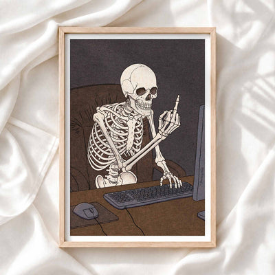 I Don't Like Small Talk - Art Print