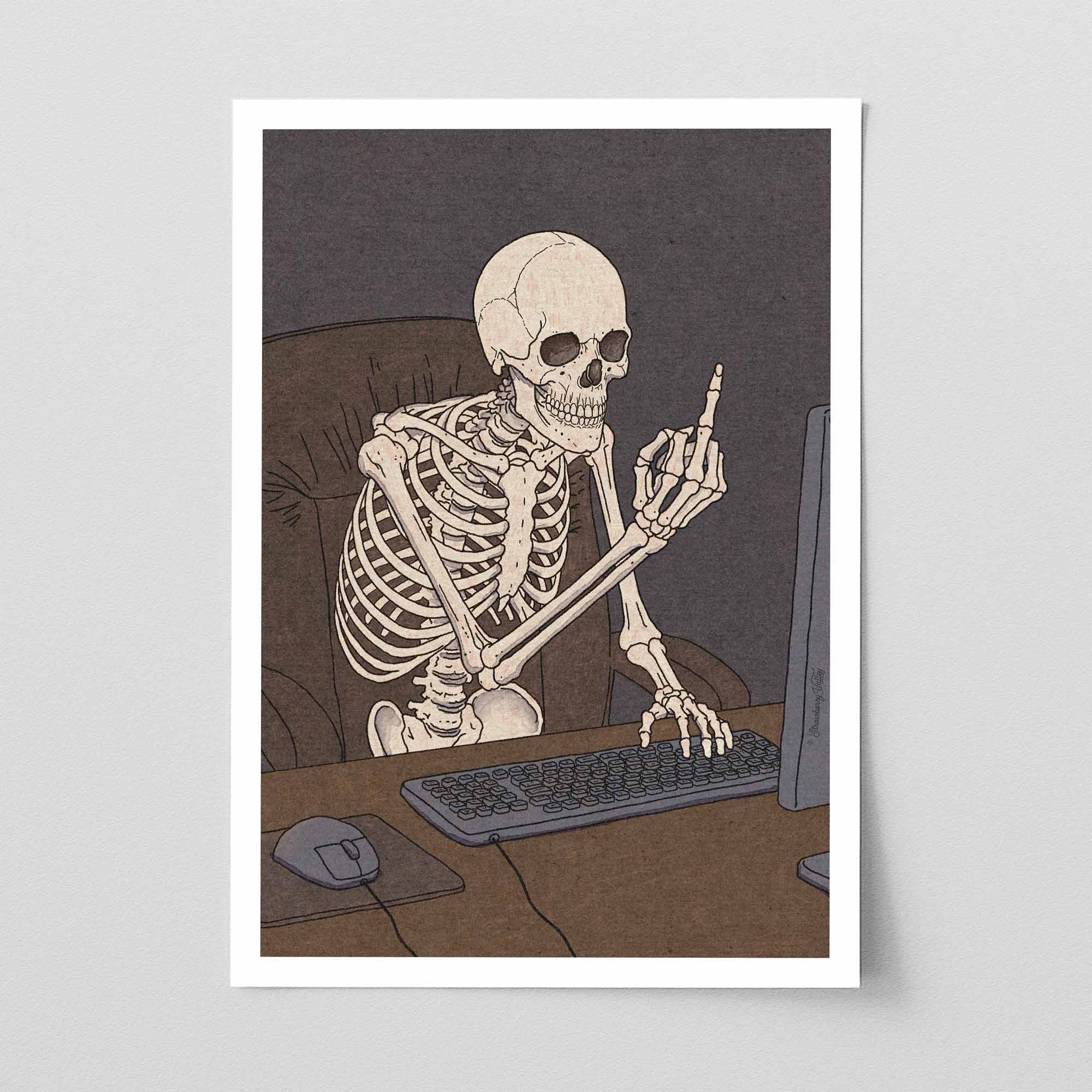 I Don't Like Small Talk - Art Print