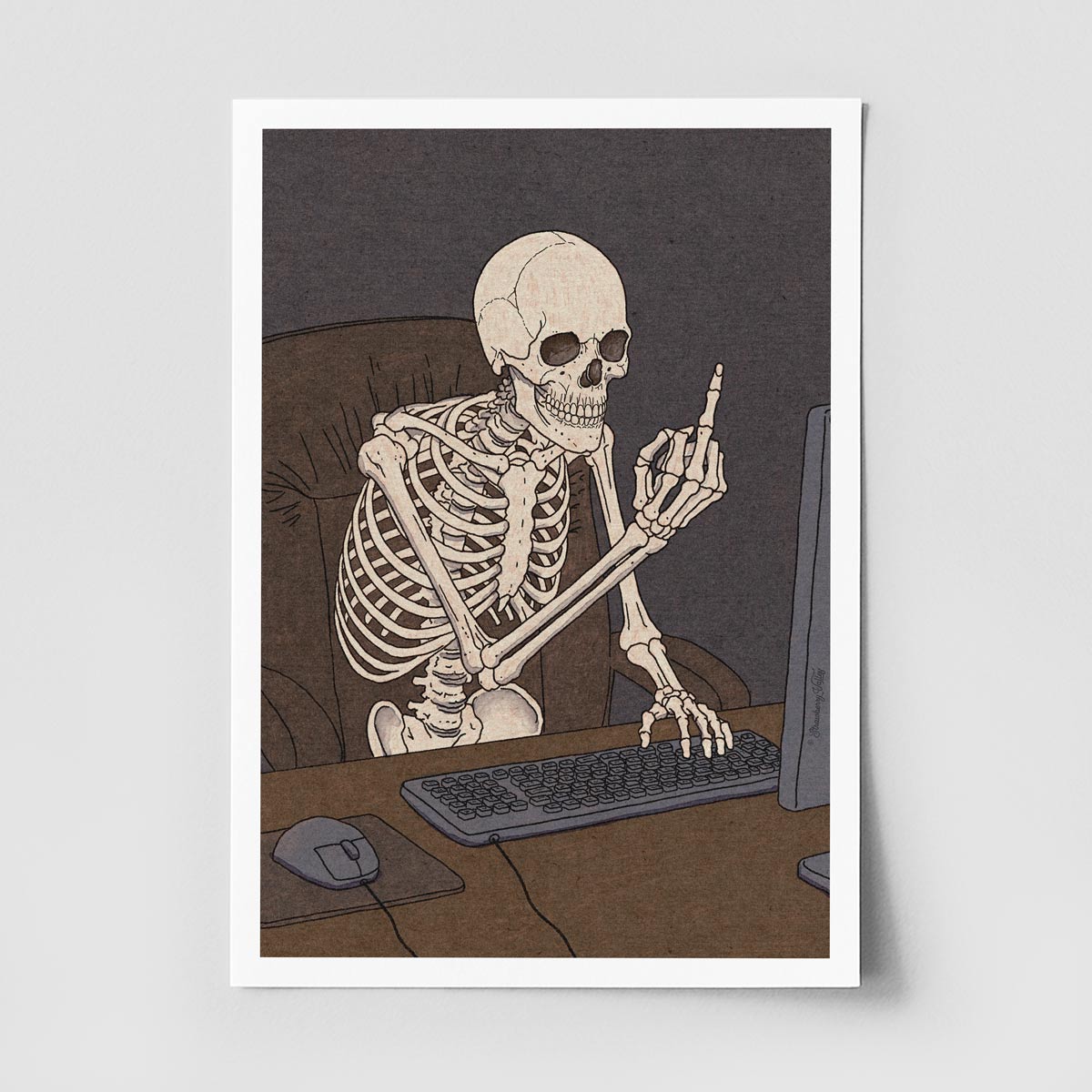 I Don’t Enjoy Small Talk – Art Print