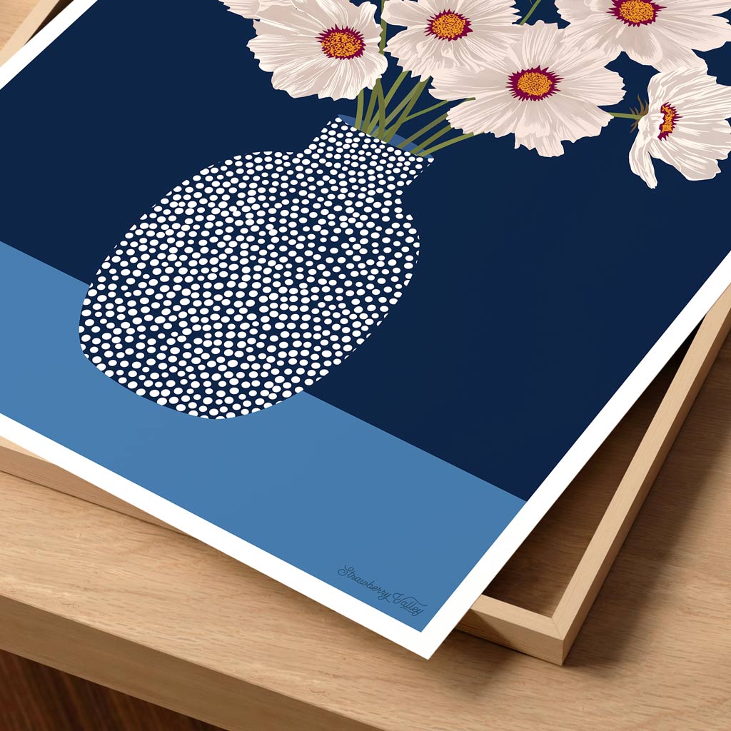 COSMOS FLOWERS • Art Print