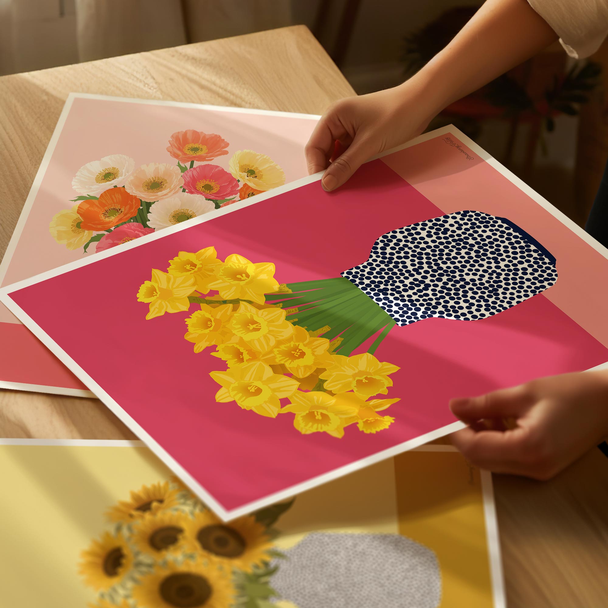 DAFFODILS IN BLOOM • Art Print