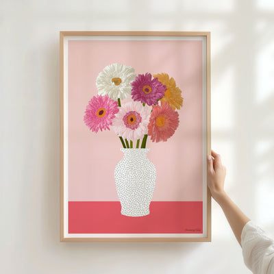 GERBERA DAISIES • Signed Art Print