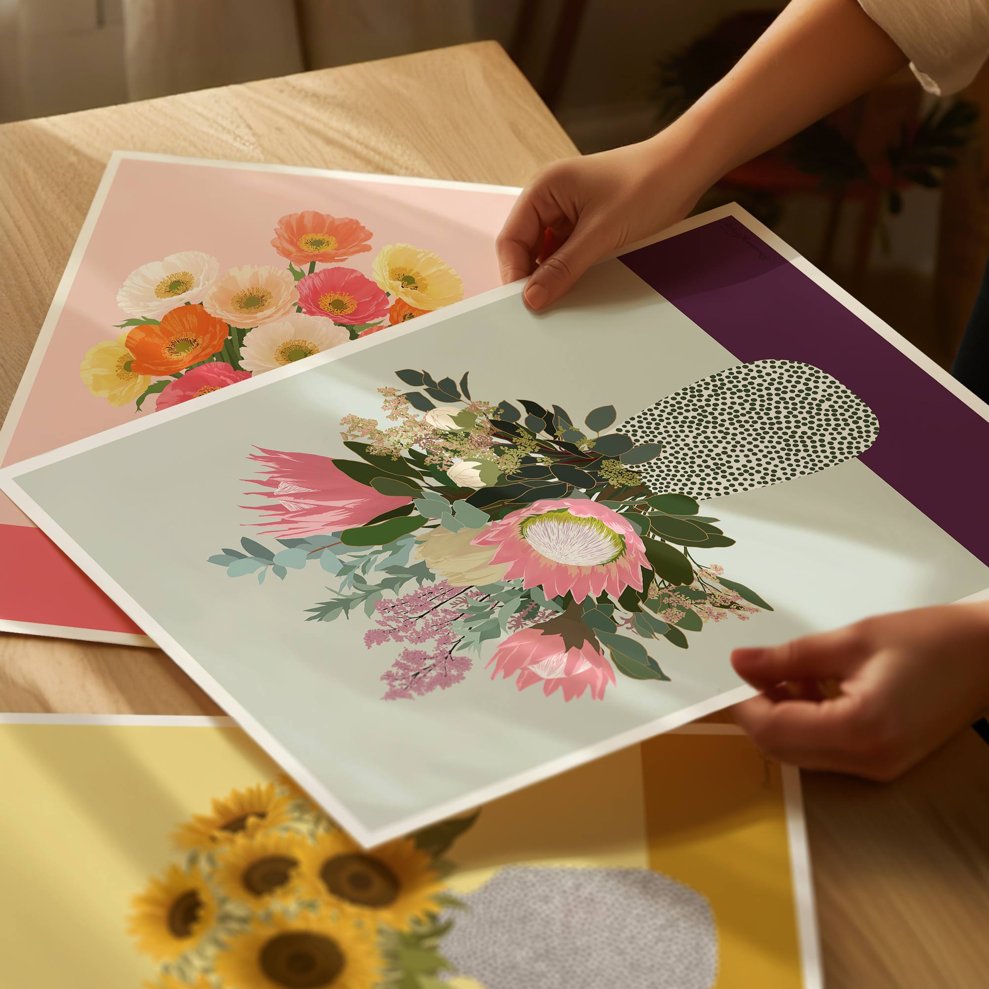 KING PROTEA BLOOM • Art Print