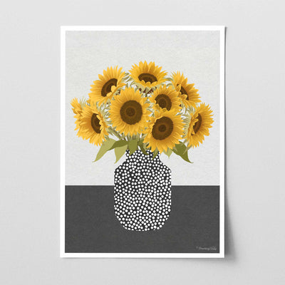 Sunflowers | Modern Floral Art Print