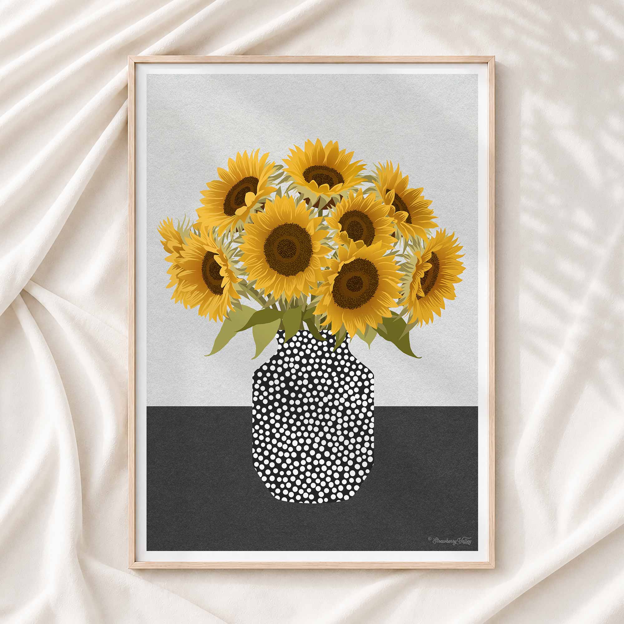 Sunflowers | Modern Floral Art Print