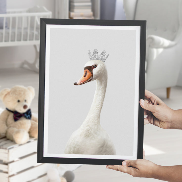 nursery animal prints swan princess