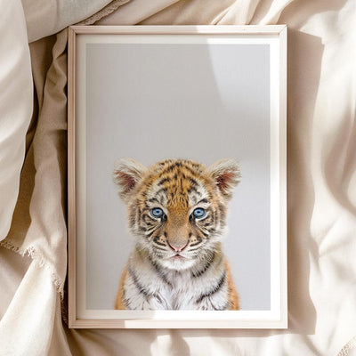 Tiger Cub Nursery Print - Bold Jungle Animal Wall Art for Children’s Rooms