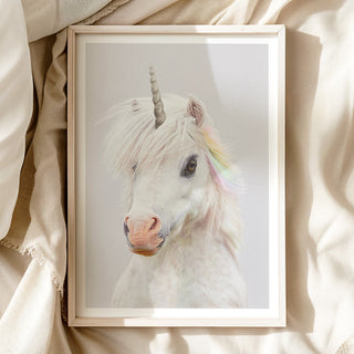 Kind-Hearted Unicorn Nursery Print – Magical Baby Girl Room Wall Art