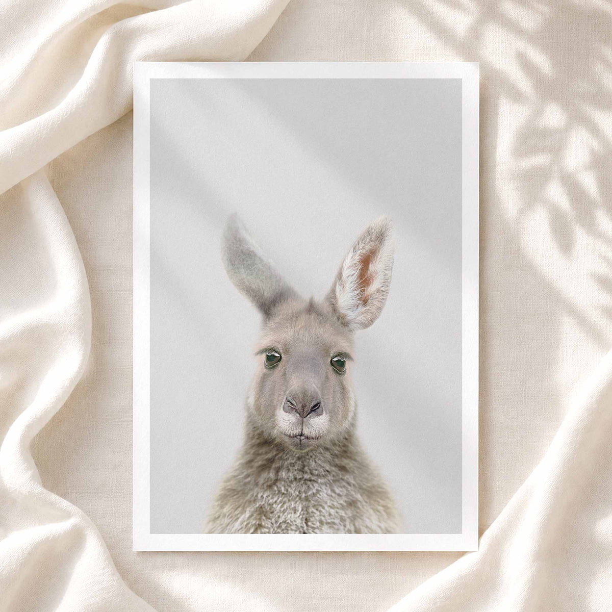 Young Kangaroo - Nursery Animal Print